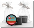 Santa And His Reindeer - Christmas Black Candle Tin Favors thumbnail