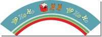 Santa And His Reindeer - Christmas Cupcake Wrappers