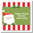 Santa Claus - Square Personalized Christmas Sticker Labels thumbnail