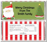 Santa Claus - Personalized Christmas Candy Bar Wrappers