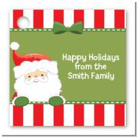Santa Claus - Personalized Christmas Card Stock Favor Tags