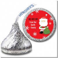 Santa Claus - Hershey Kiss Christmas Sticker Labels