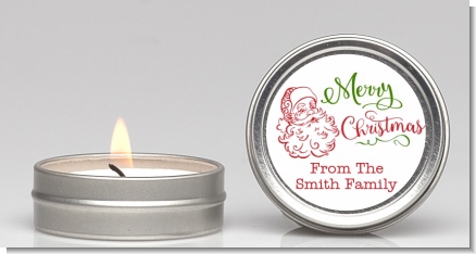 Santa Claus Outline - Christmas Candle Favors