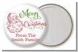 Santa Claus Outline - Personalized Christmas Pocket Mirror Favors thumbnail