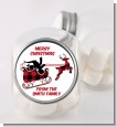 Santa Sleigh Red Plaid - Personalized Christmas Candy Jar thumbnail