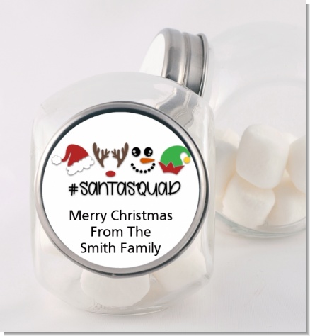 Santa Squad - Personalized Christmas Candy Jar