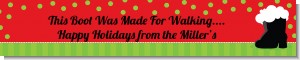 Santa's Boot - Personalized Christmas Banners