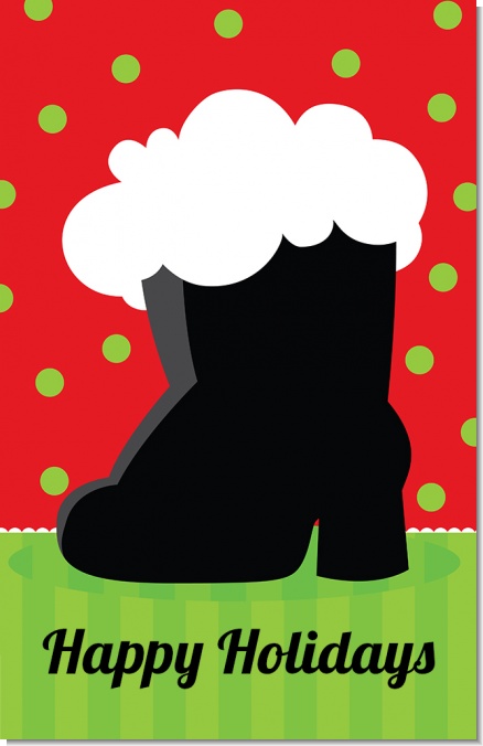Santa's Boot - Personalized Christmas Wall Art