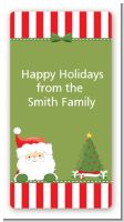 Santa Claus - Custom Rectangle Christmas Sticker/Labels