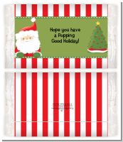 Santa Claus - Personalized Popcorn Wrapper Christmas Favors