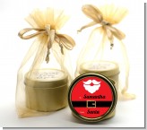 Santa's Belt - Christmas Gold Tin Candle Favors