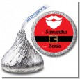 Santa's Belt - Hershey Kiss Christmas Sticker Labels thumbnail