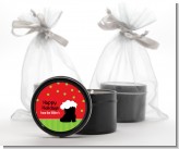 Santa's Boot - Christmas Black Candle Tin Favors