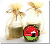 Santa's Boot - Christmas Gold Tin Candle Favors