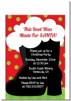 Santa's Boot - Christmas Petite Invitations