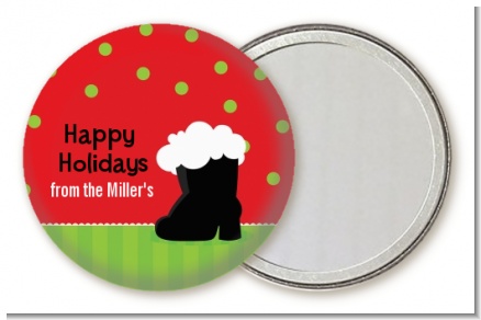 Santa's Boot - Personalized Christmas Pocket Mirror Favors