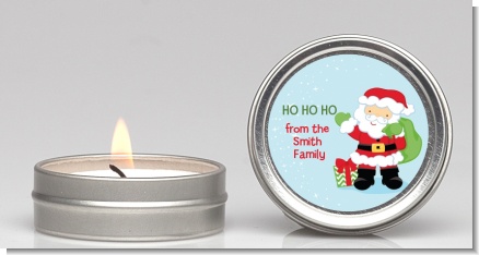 Santa's Green Bag - Christmas Candle Favors