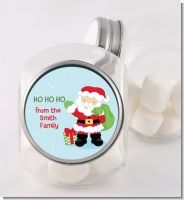 Santa's Green Bag - Personalized Christmas Candy Jar