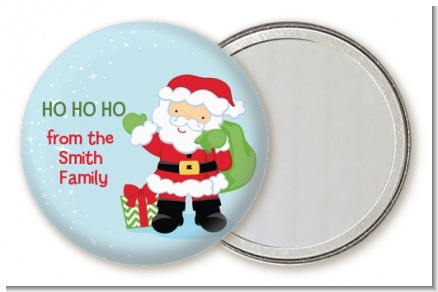 Santa's Green Bag - Personalized Christmas Pocket Mirror Favors