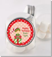 Santa's Little Elf - Personalized Christmas Candy Jar