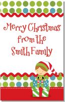 Santa's Little Elf - Personalized Christmas Wall Art