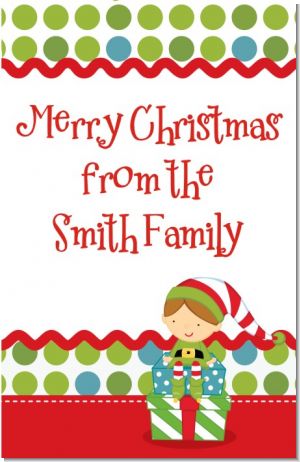 Santa's Little Elf - Personalized Christmas Wall Art