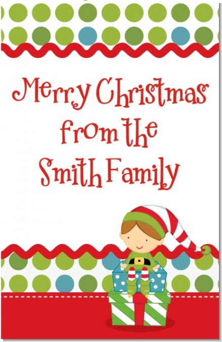 Santa's Little Elf - Personalized Christmas Wall Art