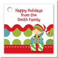 Santa's Little Elf - Personalized Christmas Card Stock Favor Tags