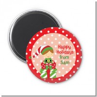 Santa's Little Elf - Personalized Christmas Magnet Favors