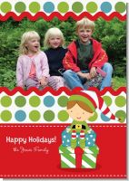 Santa's Little Elf - Personalized Photo Christmas Cards