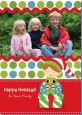 Santa's Little Elf - Personalized Photo Christmas Cards thumbnail