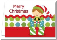 Santa's Little Elf - Christmas Thank You Cards