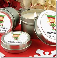 Santa's Little Elfie - Christmas Candle Favors