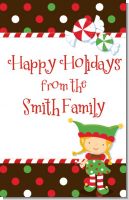 Santa's Little Elfie - Personalized Christmas Wall Art