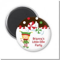 Santa's Little Elfie - Personalized Christmas Magnet Favors