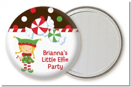 Santa's Little Elfie - Personalized Christmas Pocket Mirror Favors