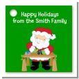 Santa's Work Shop - Personalized Christmas Card Stock Favor Tags thumbnail
