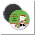 Santa's Work Shop - Personalized Christmas Magnet Favors thumbnail