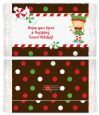 Santa's Little Elfie - Personalized Popcorn Wrapper Christmas Favors thumbnail