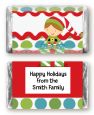 Santa's Little Elf - Personalized Christmas Mini Candy Bar Wrappers thumbnail