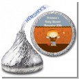 Scarecrow Fall Theme - Hershey Kiss Baby Shower Sticker Labels thumbnail