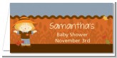 Scarecrow Fall Theme - Personalized Baby Shower Place Cards