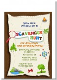 Scavenger Hunt - Birthday Party Petite Invitations