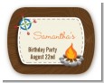 Scavenger Hunt - Personalized Birthday Party Rounded Corner Stickers thumbnail