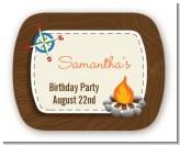 Scavenger Hunt - Personalized Birthday Party Rounded Corner Stickers