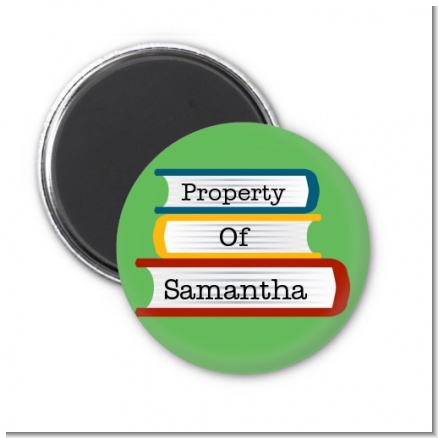 School Books - Personalized School Magnet Favors