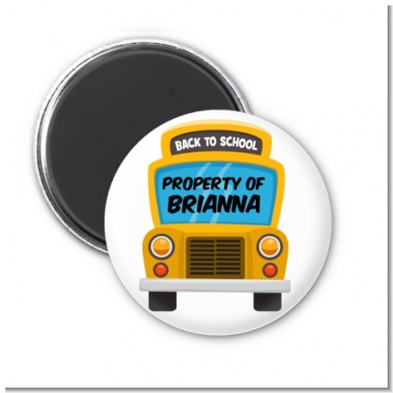 School Bus - Personalized School Magnet Favors