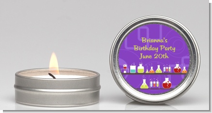 Science Lab - Birthday Party Candle Favors
