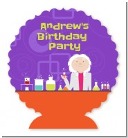 Mad Scientist - Personalized Birthday Party Centerpiece Stand