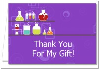 Science Lab - Birthday Party Thank You Cards
